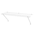 36in. W x 12in. D White Steel Wire Closet Shelf Car Wash Superstore