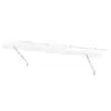 48in. W x 12in. D White Steel Wire Closet Shelf Car Wash Superstore