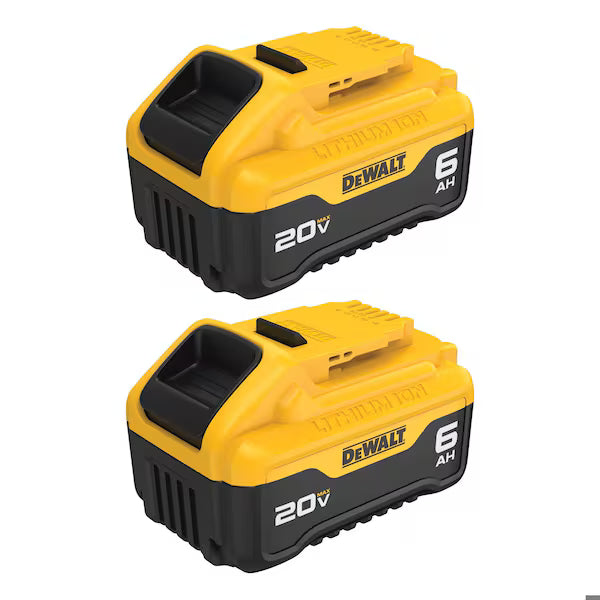 DeWalt 20V MAX* XR® 6.Ah Battery - 2 Pack Car Wash Superstore