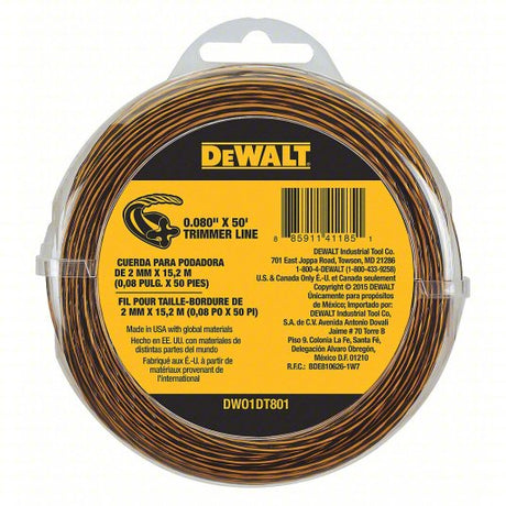 DEWALT Original Equipment Pre-Cut Trimmer Line 0.080 in. Trimmer Line for DCST925B Cordless Battery Powered String Trimmers Car Wash Superstore