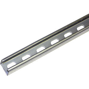 13/16" x 1-5/8" x 10' 14 ga 304 Stainless Steel Slotted Strut Channel Car Wash Superstore