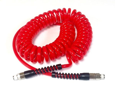 CWS RED Coil Hose 3/8'' MPT x 20' Working Length Coil Tubing | Car Wash Superstore