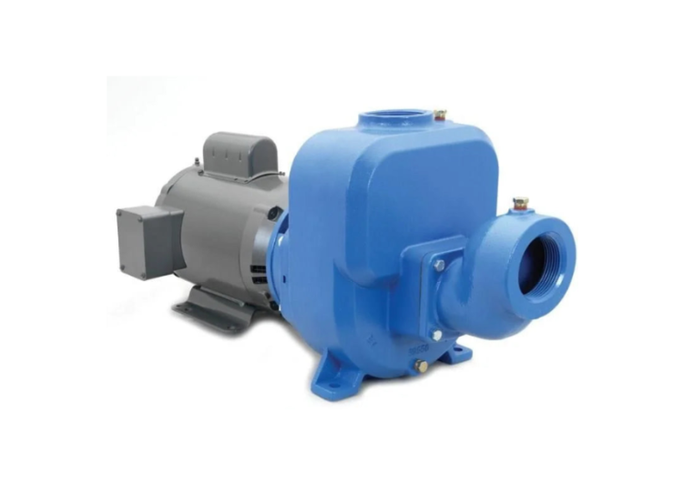 Goulds Self-Priming Pump, 1-1/2" Discharge, 2" Suction, NPT, 3 HP, 3 Phase, 208-230/460V, 3500 RPM, WD-PE, 5.94" Impeller, 300 Stainless Steel Car Wash Superstore