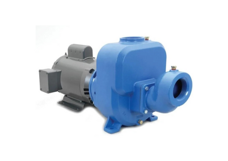 Goulds Self-Priming Pump, 1-1/2" Discharge, 2" Suction, NPT, 3 HP, 3 Phase, 208-230/460V, 3500 RPM, WD-PE, 5.94" Impeller, 300 Stainless Steel Car Wash Superstore