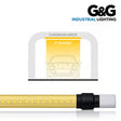 WPX Color Series Wet Location Linear Luminaire. Convenient Push-And-Click Connectors And Cabling. 6FT Length. High Output. AMBER. Single Ended Fixture. Car Wash Superstore