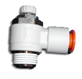 Coleman Hanna PNEUMATIC VALVE 3/8" MNPT X 3/8" POLY 90 Car Wash Superstore