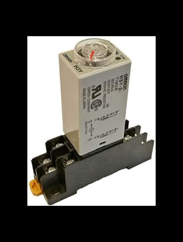 DC 12V Delay Timer Time Relay DPDT 0-60S Second and Base Socket H3Y-2 (DC 12V) Car Wash Superstore