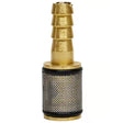 Fluid Controls Filter Screen Foot Valve Strainer with 1/4" Hose Barb Stainless Steel, 60 Mesh Car Wash Superstore