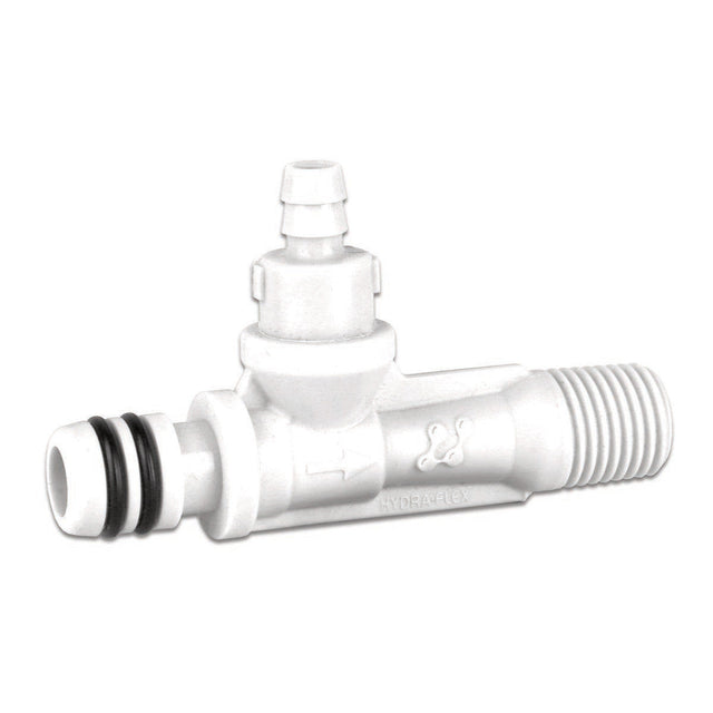 Hydra-Flex Chem-Flex PC1 x 1/4'' MPT White Chemical Injector Hydra-Flex