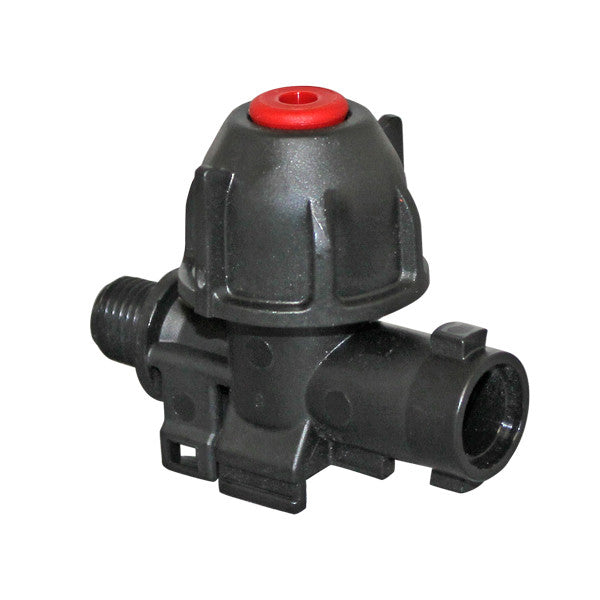 Hypro Diaphragm Check Valve 1/4" MxF, 8 PSI Cracking Pressure - Red Center Car Wash Superstore