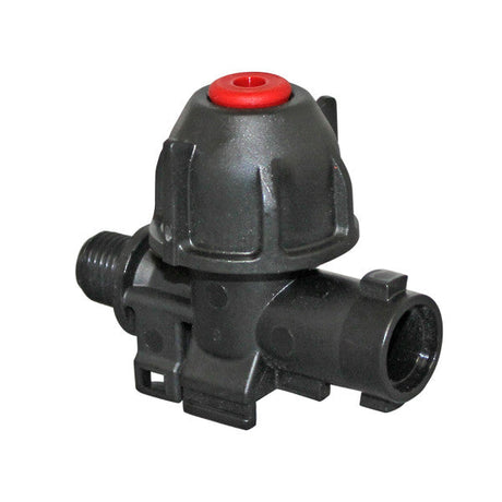 Hypro Diaphragm Check Valve 1/4" MxF, 8 PSI Cracking Pressure - Red Center Car Wash Superstore