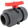 Ball Valve Gray PVC 1-1/2" True Union Car Wash Superstore