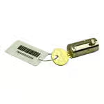 Medeco Chrome Plated T-Handle Barrel Lock and 7LA002683AJ Key Medeco
