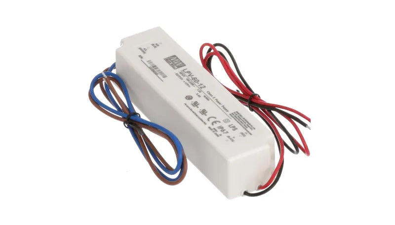 Power Supply,AC-DC,12V,5A,100-264V In,Encapsulated,LED Driver,LPV-60 Series Car Wash Superstore