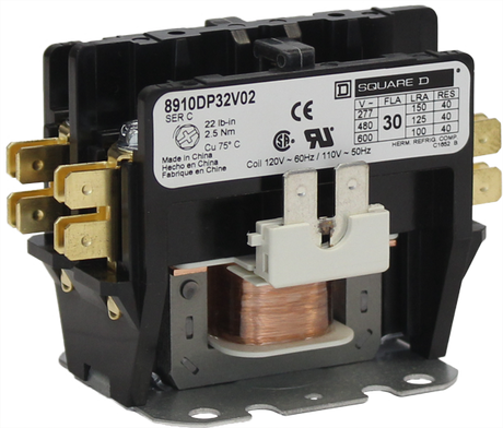 Motor City DEF Purpose Starter Contactor 30A,  2 Poles, 120VA Car Wash Superstore