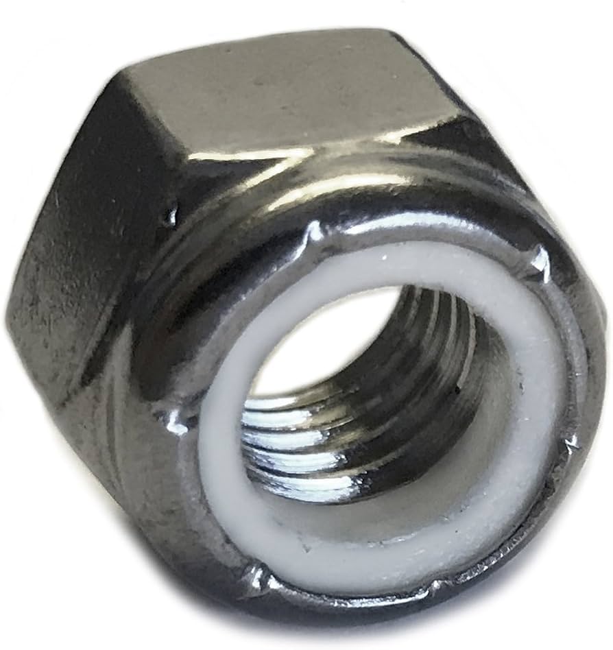5/16-18 Head Head Zinc Plated Steel Nylock Lock Nut Car Wash Superstore
