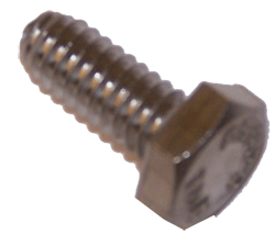 Motor City Bolt, Hex Head Cap Screw, 1/4"-20 x 5/8" Long, 18-8 Stainless Steel Car Wash Superstore