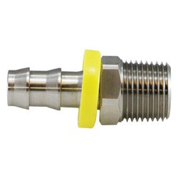 CWS Brass 1/4'' x 1/4'' Male SS Hose Barb Adapter Pipe Fitting CWS