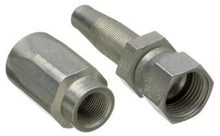 Gates Carbon Steel Reusable 1/2'' Female JIC 37° Flare Swivel Fitting for 1/2'' Hose 2-Wire Hose Gates