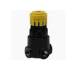 Parker Mini Regulator 1/4 NPT Port, Zinc,
2 to 125 psi Range, 300 Max psi Supply Pressure, 1/8" Gauge Port Thread, 1.65" Wide x 2.88" High, Yellow Adjustment Knob Car Wash Superstore