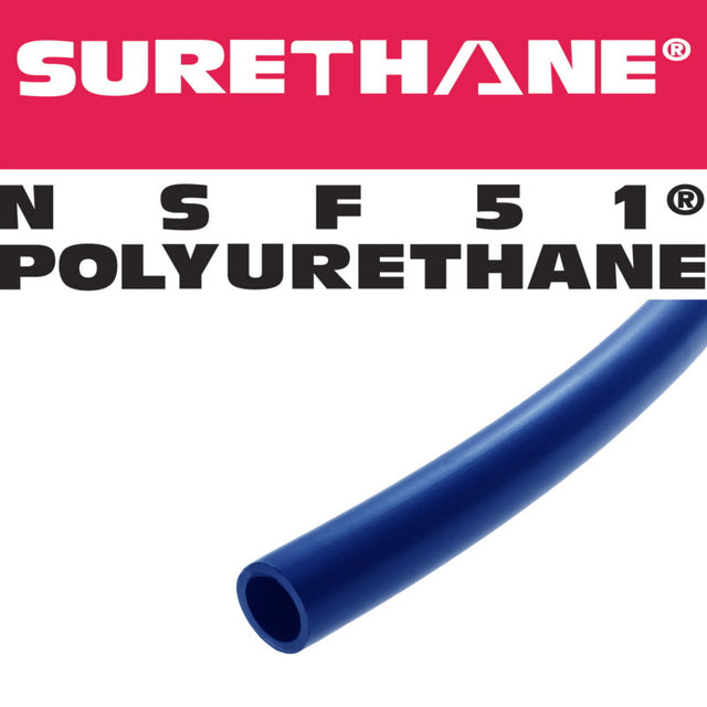 Advanced Technology Products Navy Blue Surethane NSF 51 Polyurethane 1/2'' x 250' Tubing Advanced Technology Products