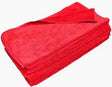 Quick Dry Micro Fiber Towel 16 x 16 Red, 24 per Bag Car Wash Superstore