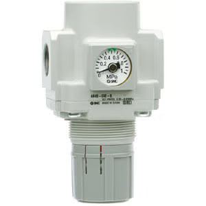 SMC 1/4'' Mini Air Regulator, Composite Relieving 1/4