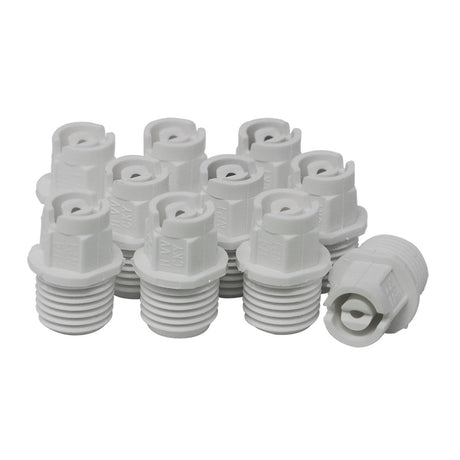 Pack of 10 Hypro FanJet Nozzle - Flat Fan - 90A2CM05E40 - PVDF - 1/4in MNPT - Model CM - Capacity 05 Yellow or Gray - Pattern Even Fan - Spray Angle 40° - Chemically Resistant Car Wash Superstore