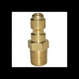Quick-Disconnect Plug, 3/8in MPT, 2800PSI, Brass Car Wash Superstore