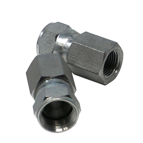 Swivel Adapter, 3/8in FPT x 1/2in Female JIC, Steel Zinc Coated, 6506-8-6 Car Wash Superstore