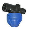 Check Valve 1/4 MPT Inlet x 1/4in FPT Outlet, 2GPM, 300PSI, Blue Nylon Car Wash Superstore