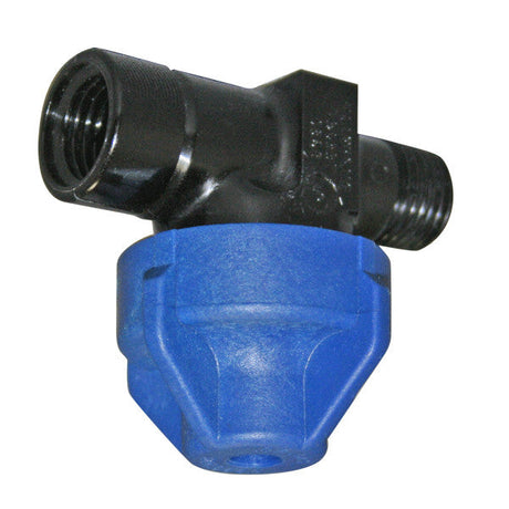 Check Valve 1/4 MPT Inlet x 1/4in FPT Outlet, 2GPM, 300PSI, Blue Nylon Car Wash Superstore