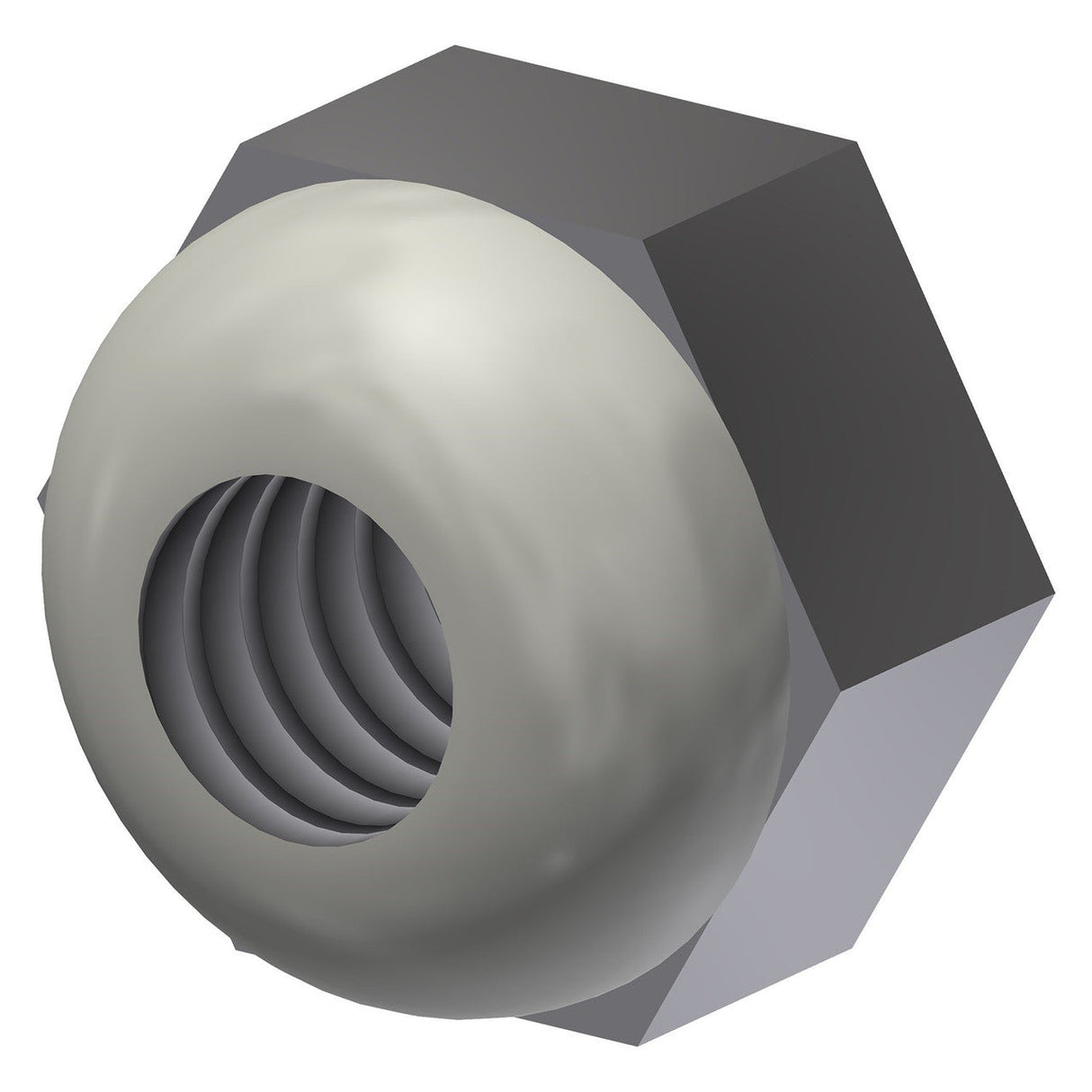 Peco Nylon-Lock Hex Nut, 1/4-20, Stainless Steel, Pack of 100, 600186 Car Wash Superstore