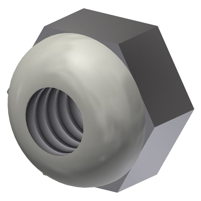 Peco Nylon-Lock Hex Nut, 1/4-20, Stainless Steel, Pack of 100, 600186 Car Wash Superstore
