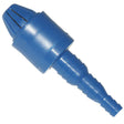 Foot Valve, Step-Down Hose Barb 1/4in-3/8in-1/2in, Blue, Viton, No Weight for All Models, 10076301 Car Wash Superstore