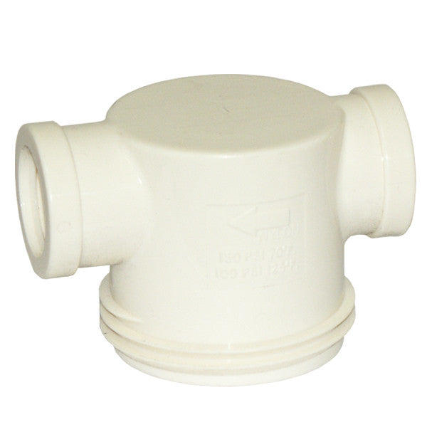 Replacement In-Line Strainer Top Cover, Inlet/Outlet Port 1-1/2in FPT, White Nylon, RVF2424TN Sonny's