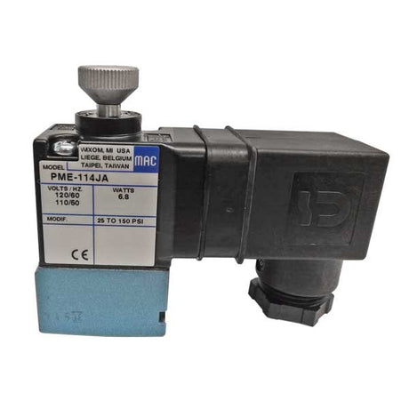 MAC Pilot Valve Coil, 1/4in Port, DIN Connection, 120VAC, PME114JA Sonny's