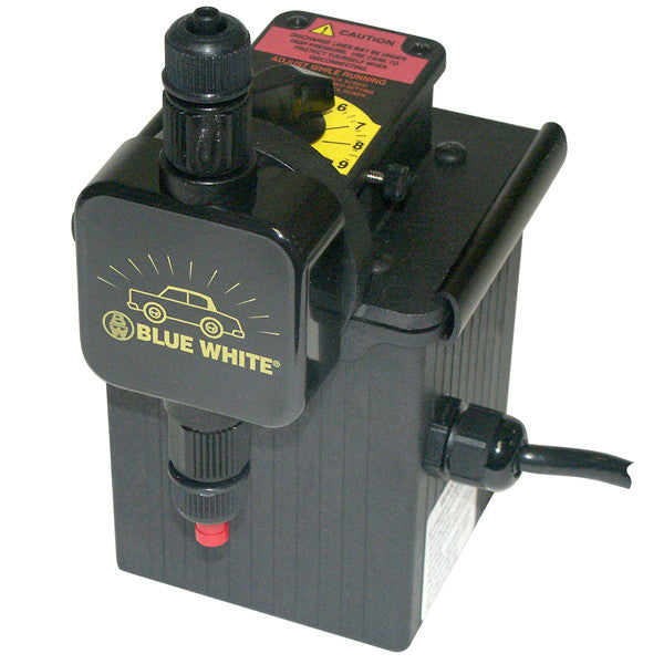 Blue White Chem-Feed Metering Diaphragm Pump, 24V, 5.9oz/Min, 68.4 GPD, C15N432X040V70 Car Wash Superstore