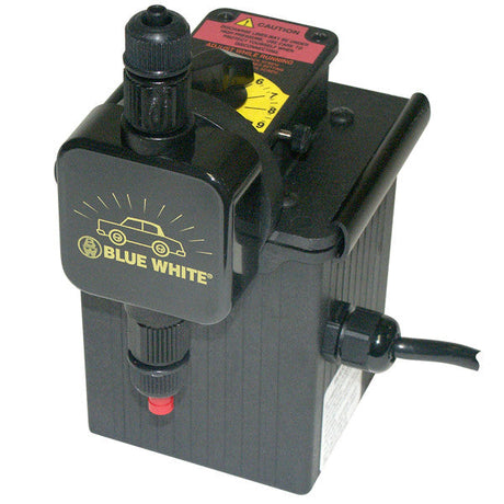 Blue White Chem-Feed Metering Diaphragm Pump, 24V, 5.9oz/Min, 68.4 GPD, C15N432X040V70 Car Wash Superstore