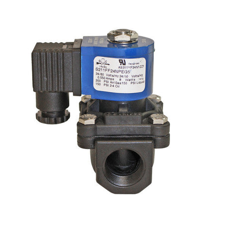 Solenoid Valve Diaphragm with DIN Connector, 3/4in FPT Inlet/Outlet, 24VAC, GC Valve S211FF24NPEG5 Car Wash Superstore