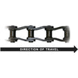SC78 Riveted Chain, 12 Pitch Section or 2'8in L, for Front Wheel Pull Conveyors Car Wash Superstore