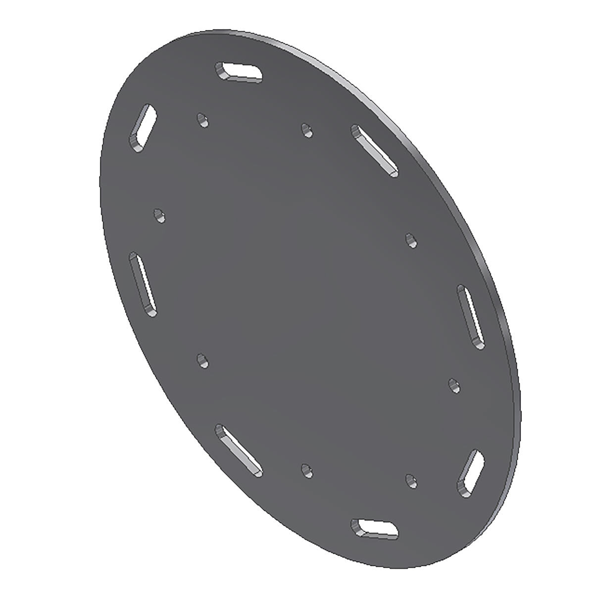 Compact Top Brush End Full Plate, Aluminum Sonny's