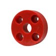 Peco Bearing, 4-Bolt Flange, 1in Hole Dia. UHMW Bushing, Red, 530001 Sonny's