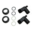 Velocity 90° Tube Adapter, 1in MPT, PVC, Pack of 2, 350-100-CP Sonny's