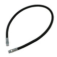 Single-Braid Hose Assembly with (2) 3/8in Wire-Braid Swage Fittings, 3/8in x 5ft, Black Car Wash Superstore