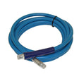 Single Wire Braid Hose Assembly, Non-Marking, 3/8in x 50ft, with Fittings, Blue Car Wash Superstore