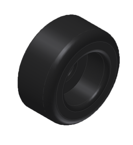 UHMW Small Button Bumper, 9/32 I.D. Black Car Wash Superstore