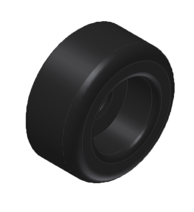 UHMW Small Button Bumper, 9/32 I.D. Black Car Wash Superstore