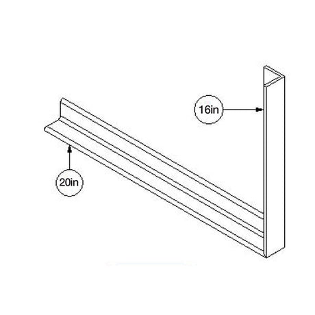 Jimmy Bracket, 16in x 24in, No Unistrut Car Wash Superstore