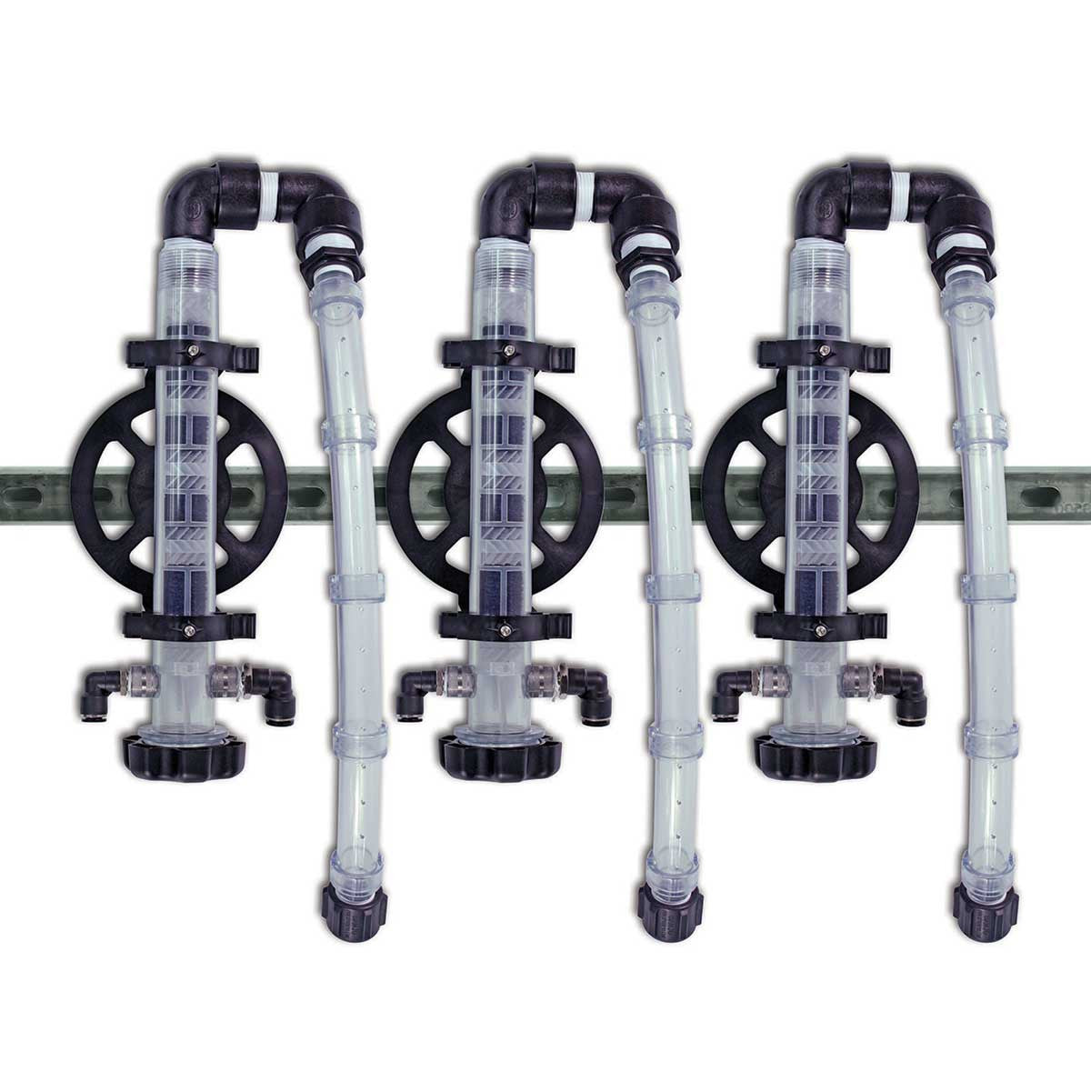 Mr Foamer Set Of 6 - 0° Hole Banana Foamer Triple Mount Kits with 6 Twist N Kleen Foam Generators And 2 Mounting Kits Mr Foamer